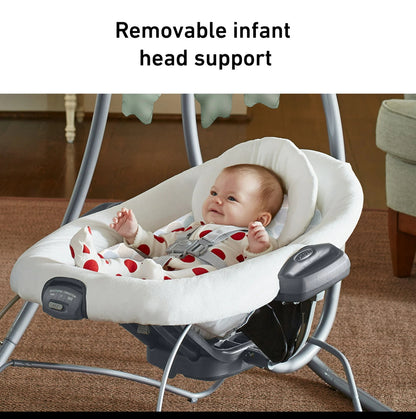 Graco Simple Sway 2-in-1 Baby Swing, Emersyn OPEN BOX