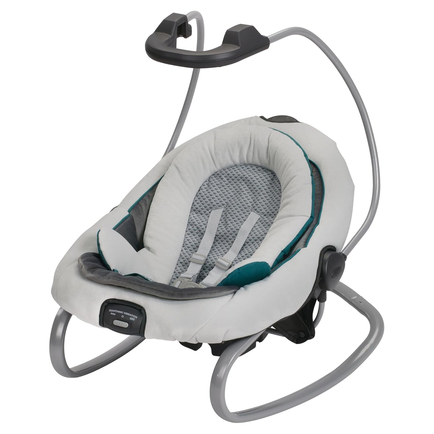 Graco DuetSoothe Swing and Rocker with Removable Swing Seat and 6 Swinging Speeds for Toddler Swing Seat and Swing Chair (Sapphire)