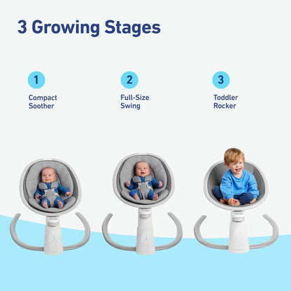 Graco Soothe 'n Sway Bluetooth 3-in-1 Baby Swing Lucca (OPEN BOX)