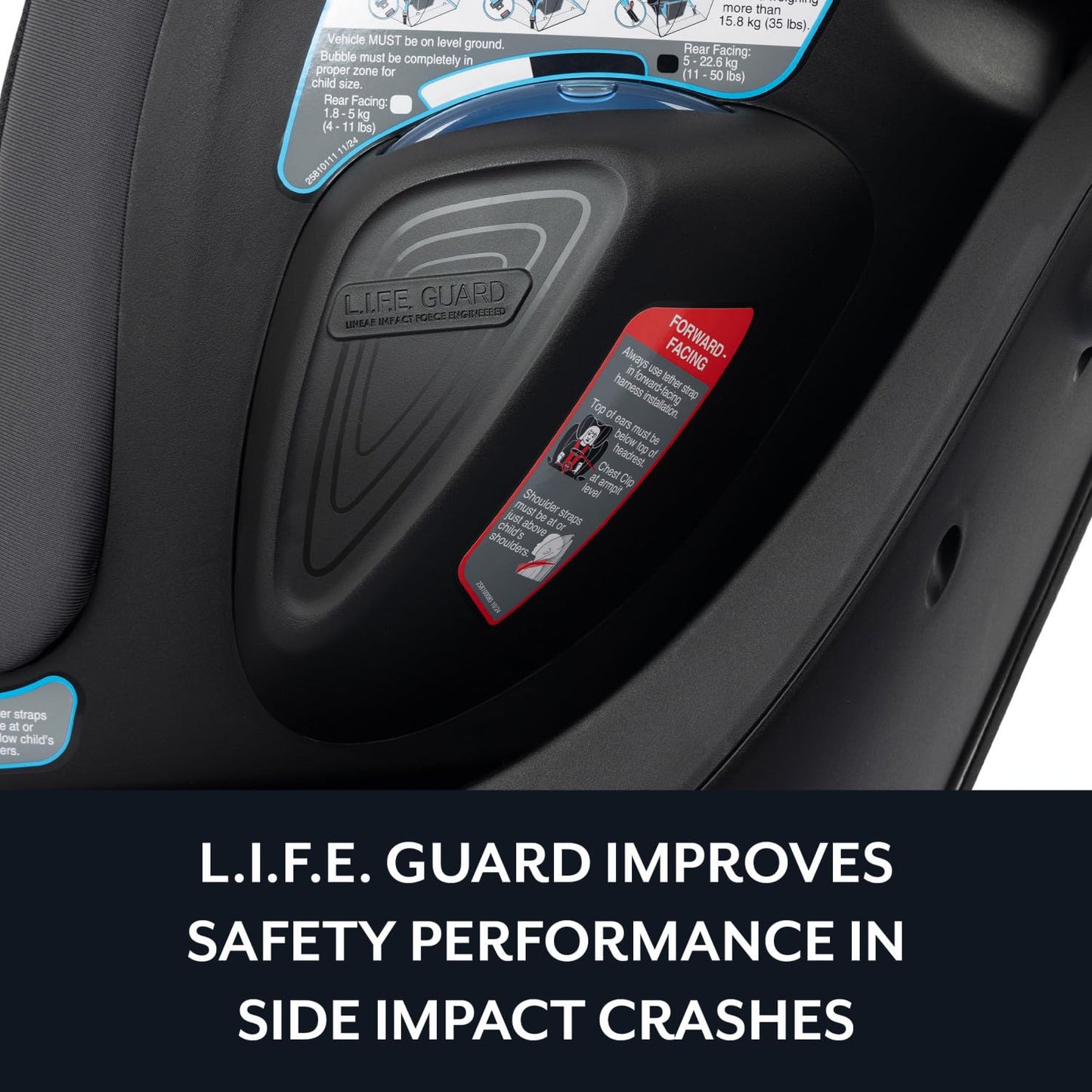 Evenflo Revolve360 Slim 2-in-1 Car Seat(salem black)