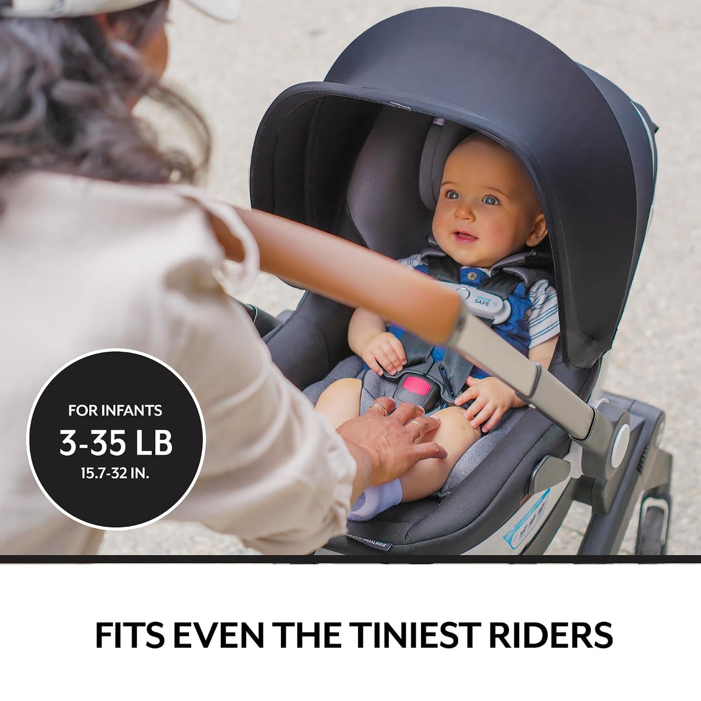 Evenflo Gold Shyft DualRide Car Seat Stroller Combo, Onyx Black (Open Box)