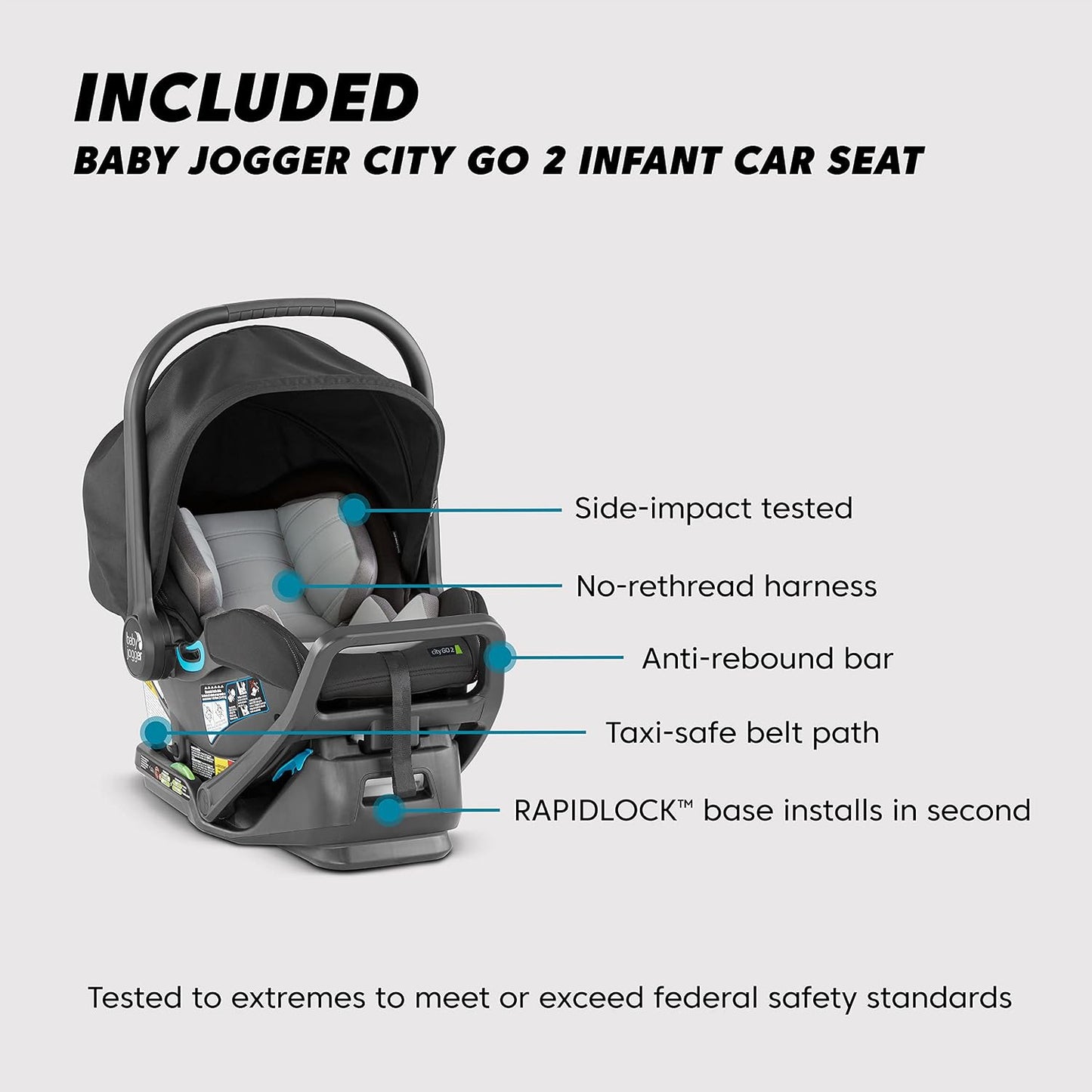 Baby Jogger City Mini GT2 All-Terrain Stroller, opulent Black (NEW)