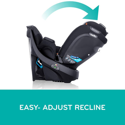 Evenflo Revolve360 Extend Convertible Car Seat with 360 Degree Rotation, Extended Rear-Facing, Forward-Facing, Booster Mode, and Secure Latch Install, Rowe Pink