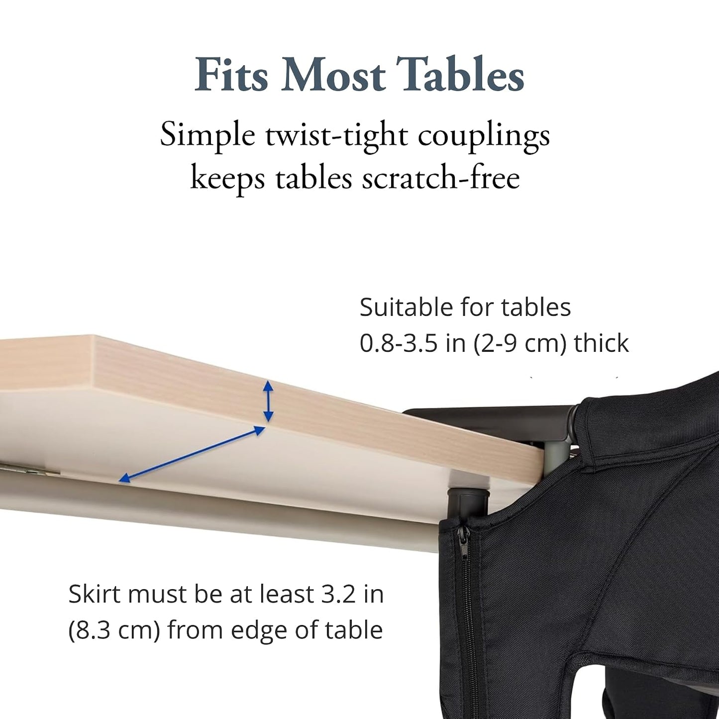 Inglesina Fast Kids Table Chair, fast tray NOT included, Navy (new)
