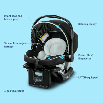 Graco SnugRide Lite LX Infant Car Seat, Studio