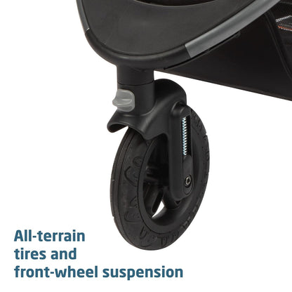 Maxi-Cosi Gia XP Luxe Travel System Stroller and Car Seat, Midnight Black