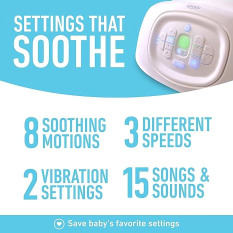 Graco - Sense2Soothe Swing with Cry Detection Technology - Sailor (OPEN BOX)