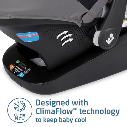 Maxi-Cosi Mico Luxe+ Baby Car Seat: Infant Car Seat with Base, urban wonder