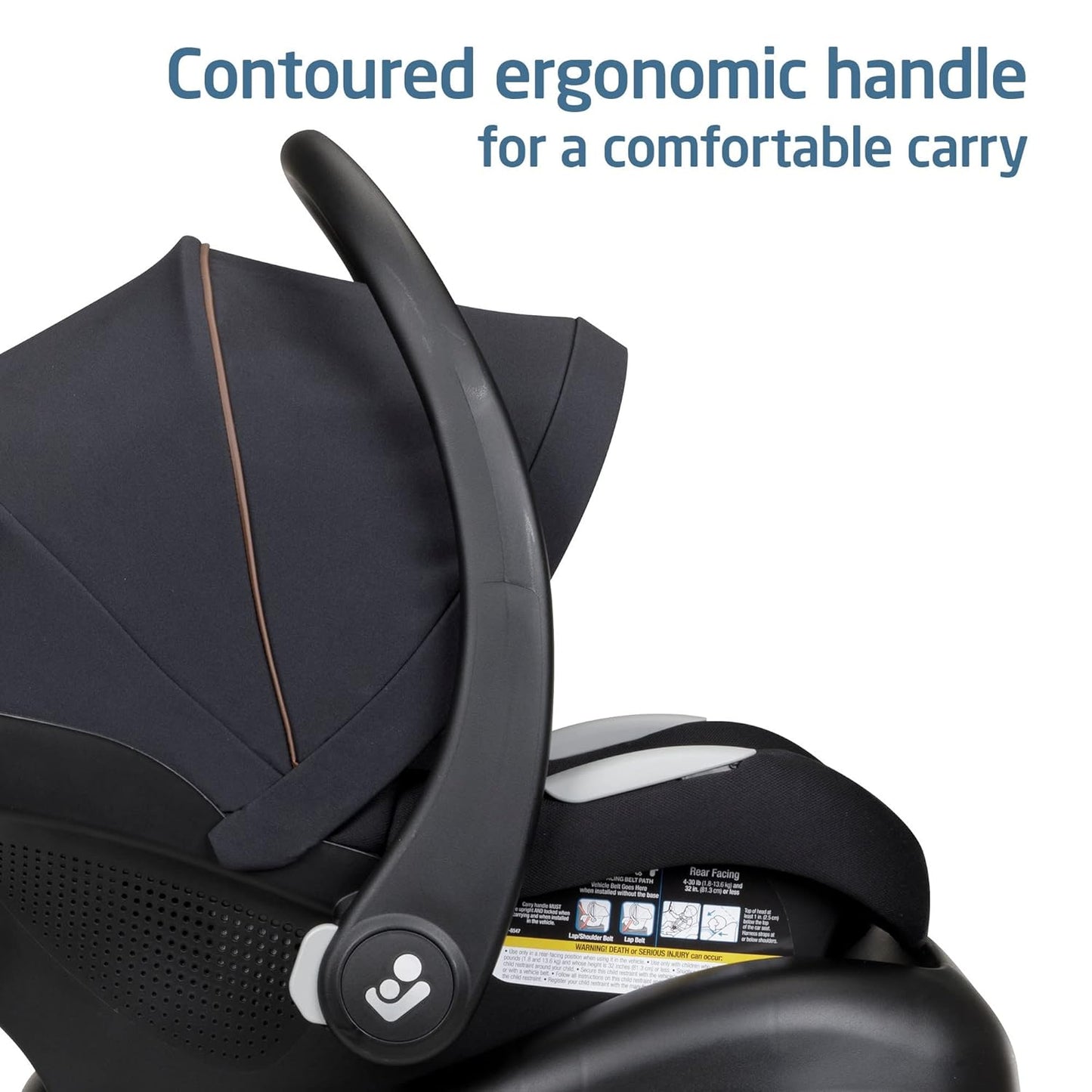 Maxi-Cosi Mico Luxe Infant Car Seat with Base, Rear Facing Car Seat, Midnight Glow