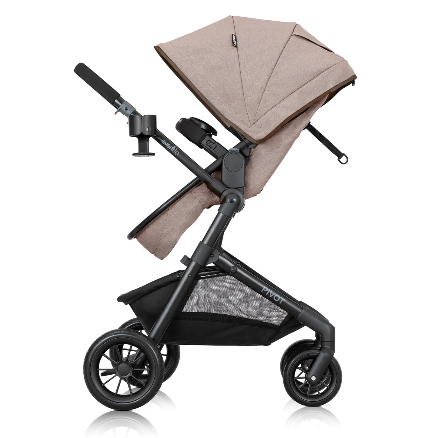 Evenflo Pivot Modular Travel System with LiteMax Preemie and Infant Car Seat (Desert Tan) (Copy)
