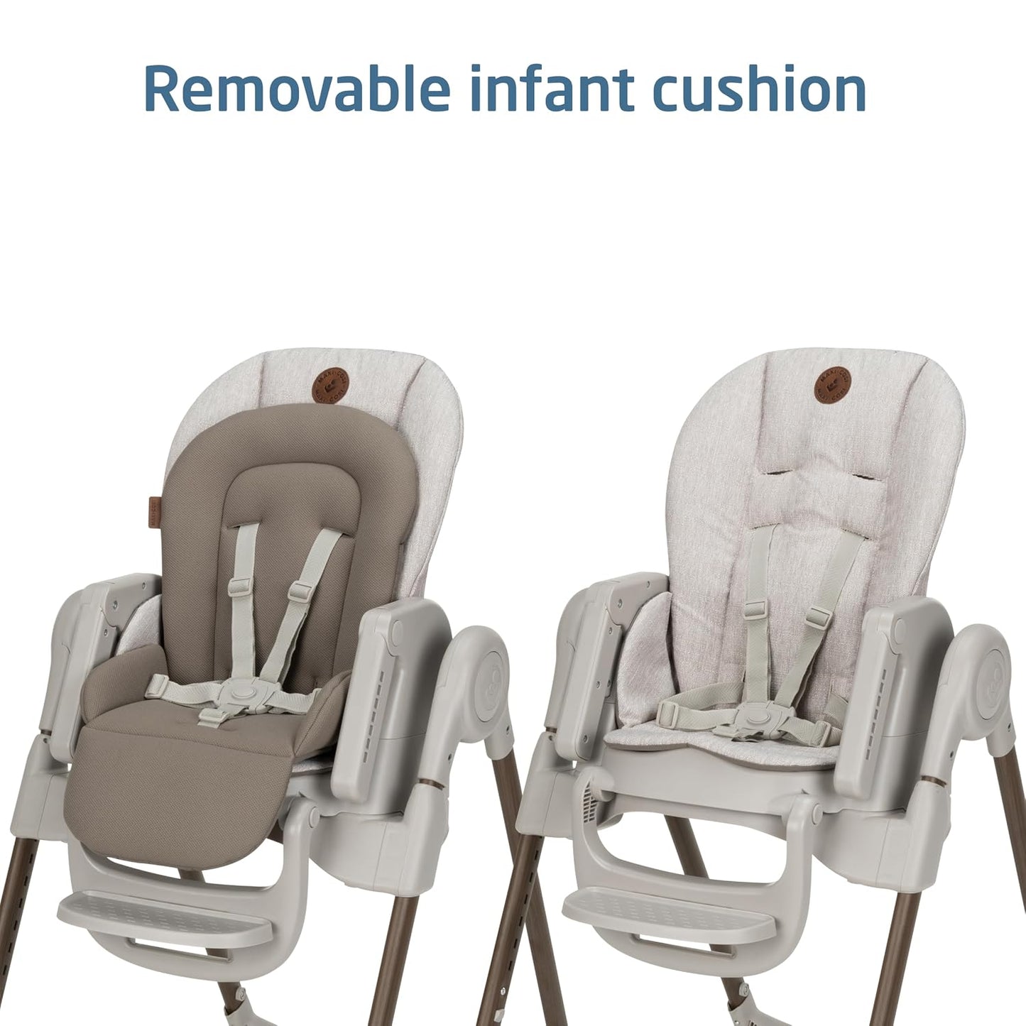 Maxi-Cosi Minla 6-in-1 Foldable High Chair, Classic Truffle (EcoCare Fabric)