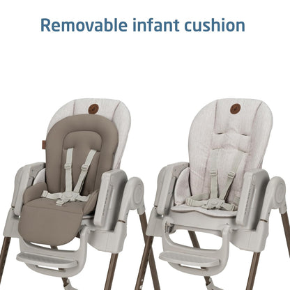 Maxi-Cosi Minla 6-in-1 Foldable High Chair, Classic Truffle (EcoCare Fabric)