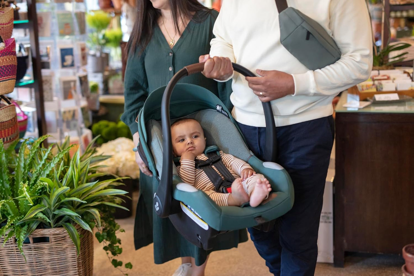 Maxi-Cosi Mico Luxe+ Baby Car Seat: Infant Car Seat with Base, urban wonder