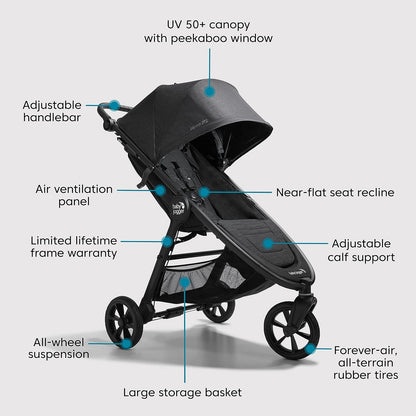 Baby Jogger City Mini GT2 All-Terrain Stroller, opulent Black (NEW)