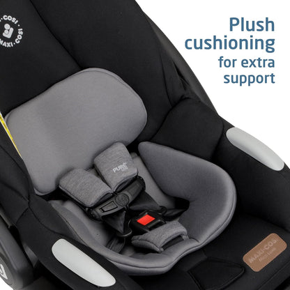 Maxi-Cosi Mico Luxe Infant Car Seat with Base, Rear Facing Car Seat For Babies, Midnight Glow
