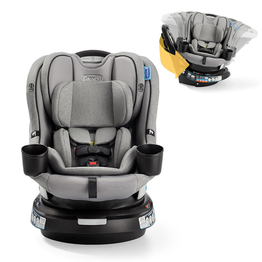 Graco EasyTurn 360 2-in-1 Convertible Car Seat, Solae Gray (New)