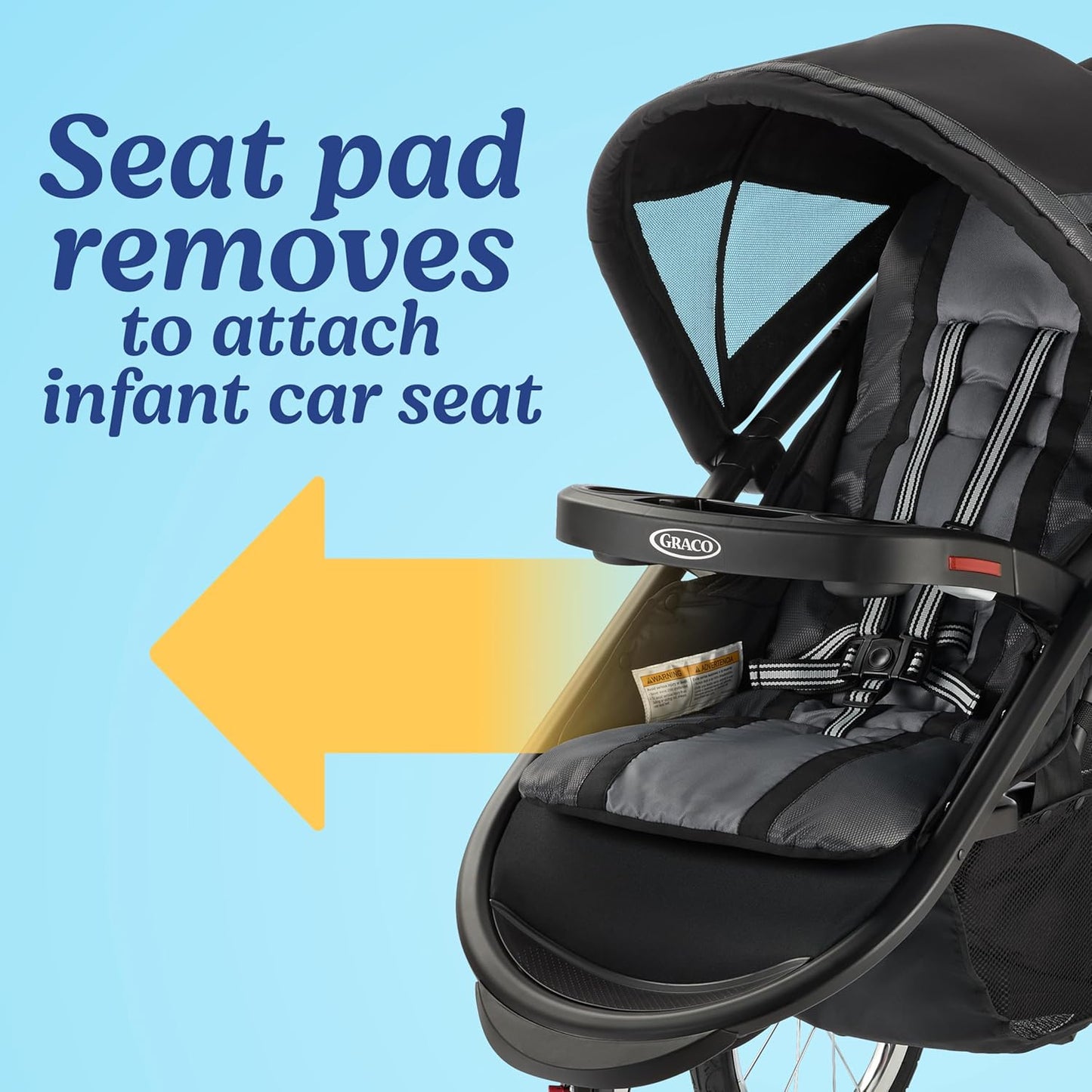 Graco FastAction Fold Jogger Travel System, Gotham