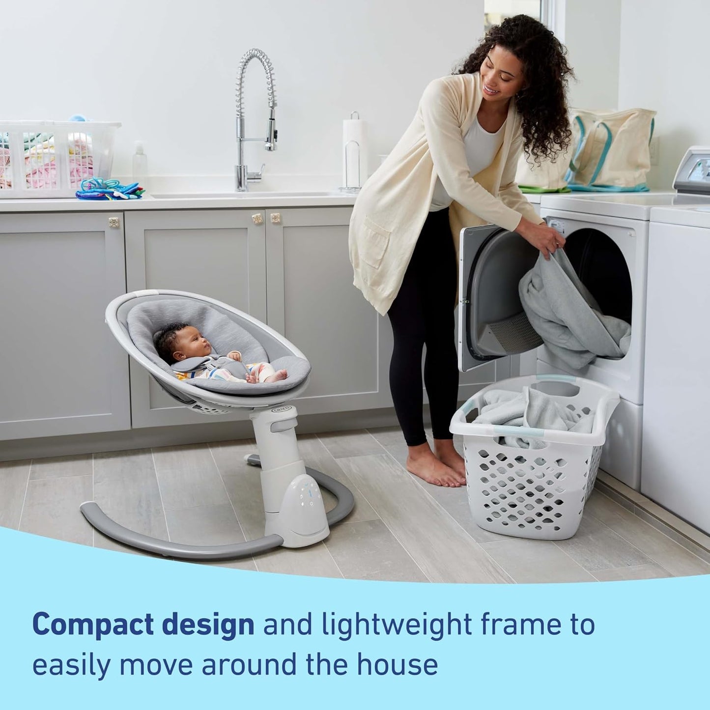 Graco Soothe 'n Sway Bluetooth 3-in-1 Baby Swing Lucca (OPEN BOX)