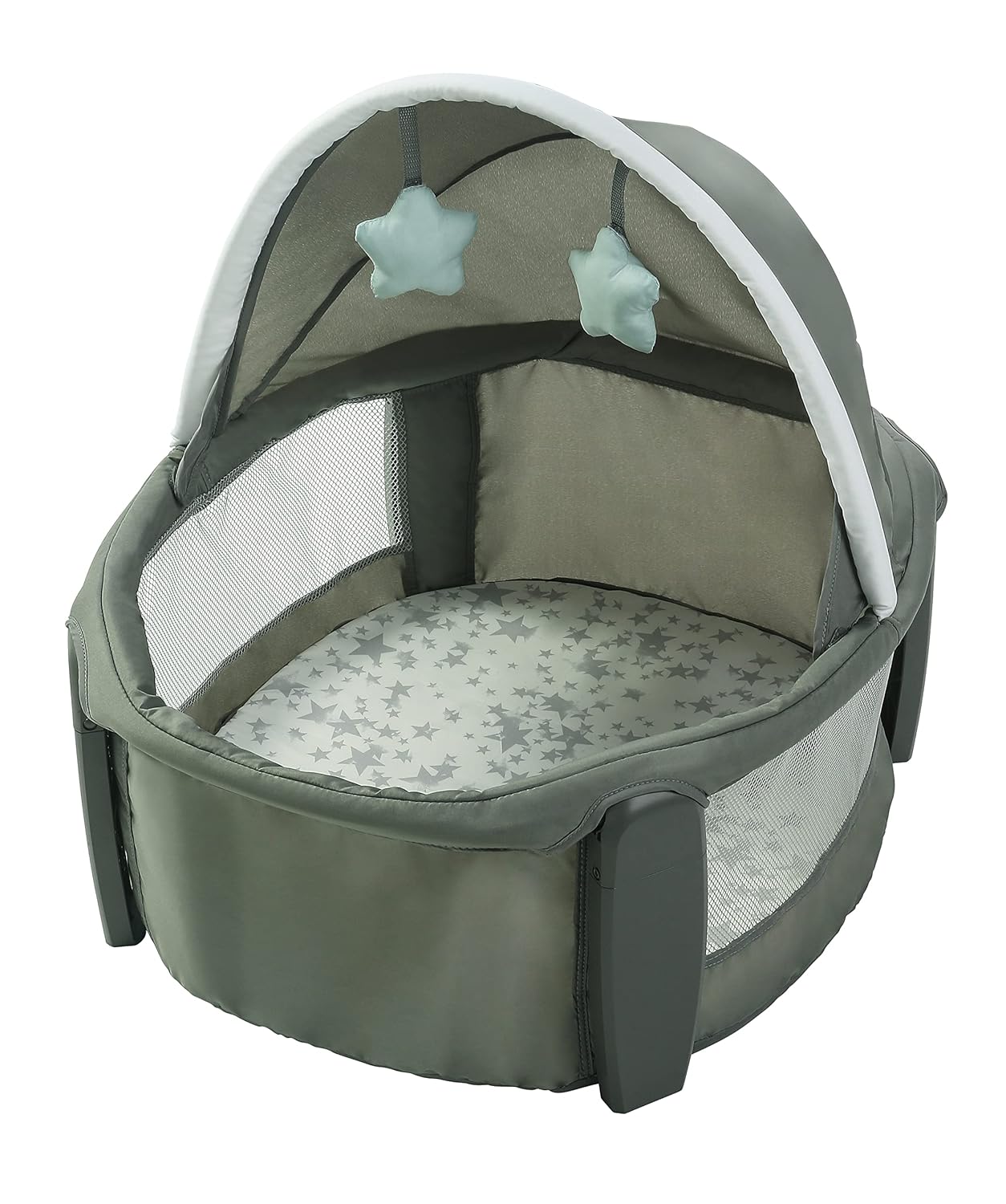 PaGraco Pack ’n Play Travel Dome Playard, Portable Bassinet with UV Canopy, Full‑Size Infant Bassinet, Diaper Changerck 'n Play® Travel Dome™ Playard in Oskar