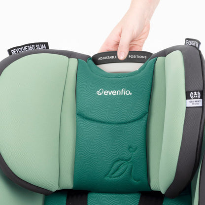Evenflo Gold Revolve360 Slim 2-in-1  Rotational Car Seat with Green (peridot green)