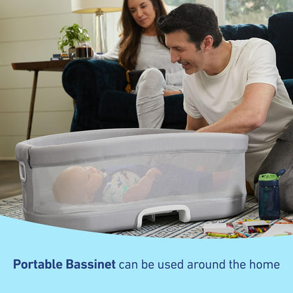 Graco® DreamMore™ Bedside Bassinet Deluxe with Calming Motion, Maison (Open Box)