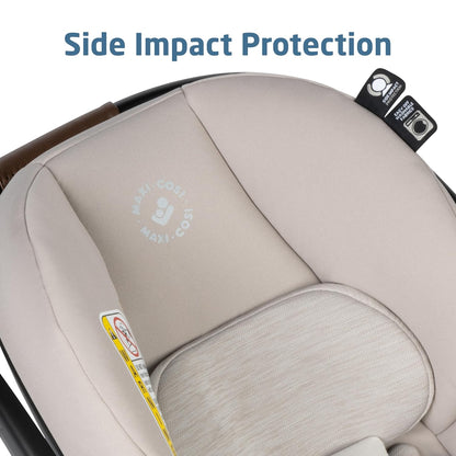 Maxi-Cosi Mico Luxe Infant Car Seat with Base, Rear Facing Car Seat for Babies, New Hope Tan