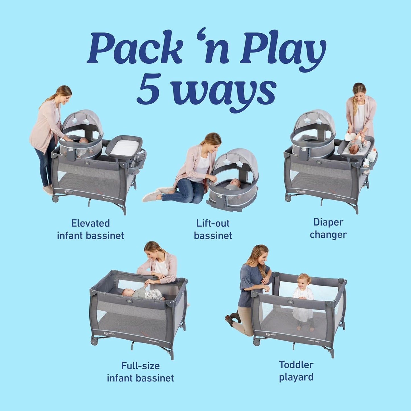 Graco Pack ’n Play Travel Dome Playard in Oskar