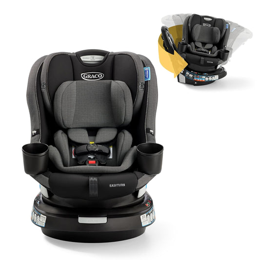 Graco EasyTurn 360 2-in-1 Rotating Convertible Car Seat, Cyran (New)