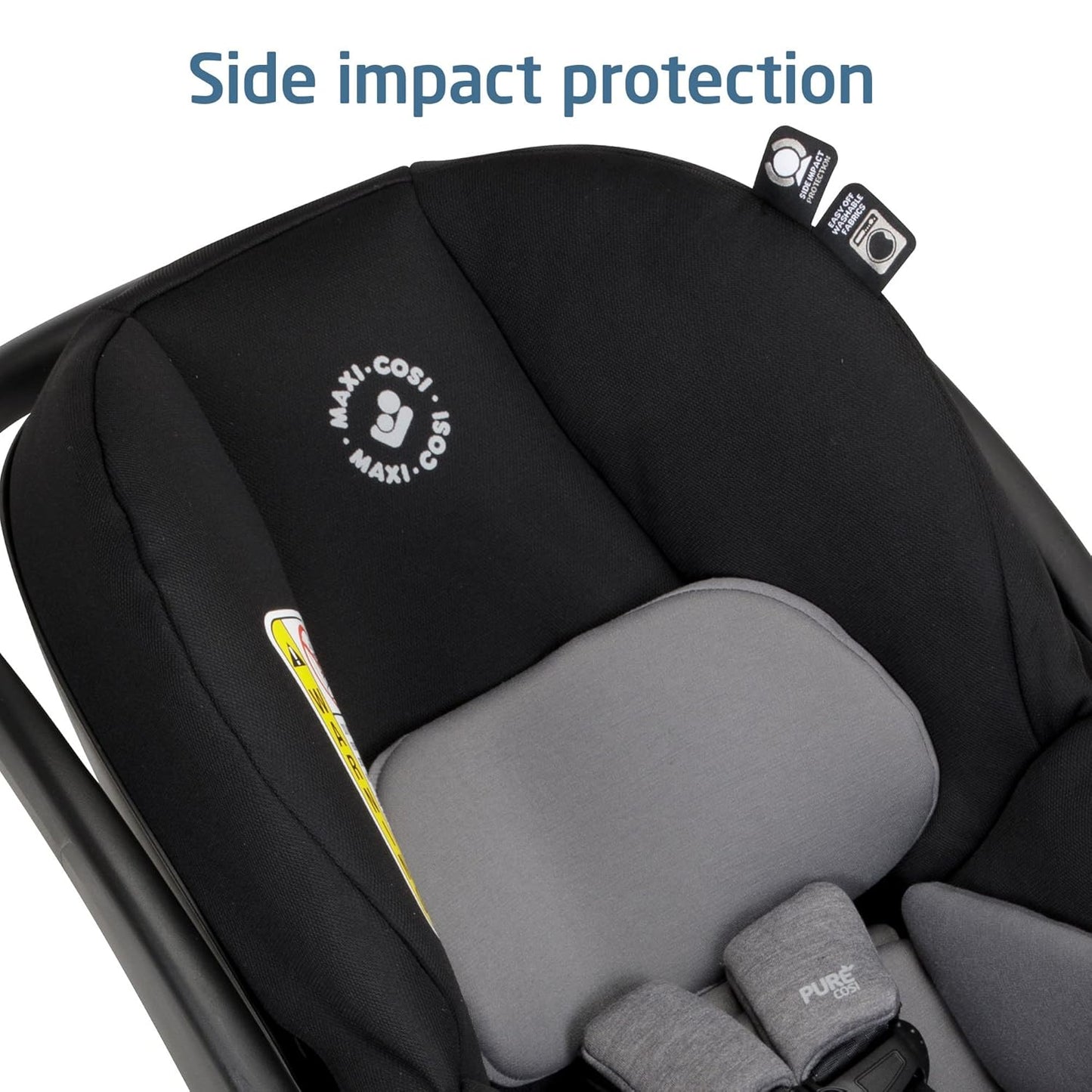 Maxi-Cosi Mico Luxe Infant Car Seat with Base, Rear Facing Car Seat For Babies, Midnight Glow