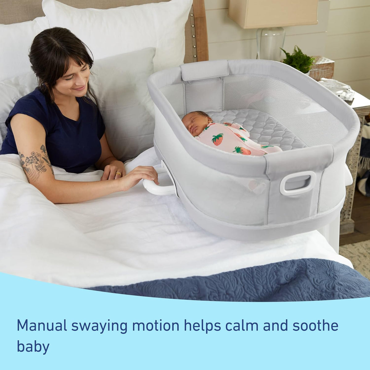 Graco DreamMore Deluxe Bedside Bassinet, Skyler, (Open Box)