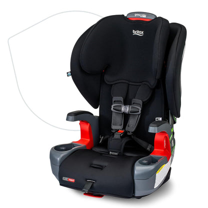 Britax Grow with You ClickTight Harness-2-Booster Car Seat, 2-in-1 High Back Booster, Black Contour (Open Box)