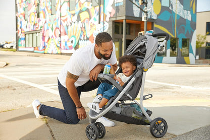 Century Stroll On 3-Wheel 2-in-1 Lightweight Travel System, Berry