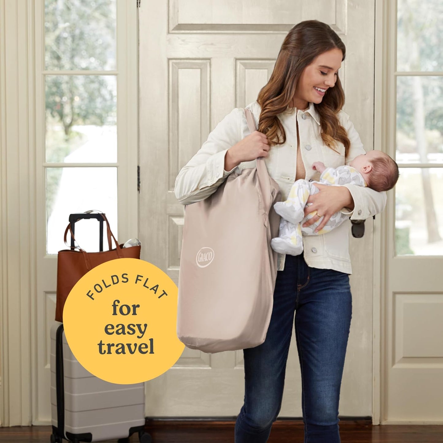 Graco Pack 'n Play Day2Dream Travel Bassinet Playard Features Portable Bassinet Diaper Changer and More (Lo, Lo)