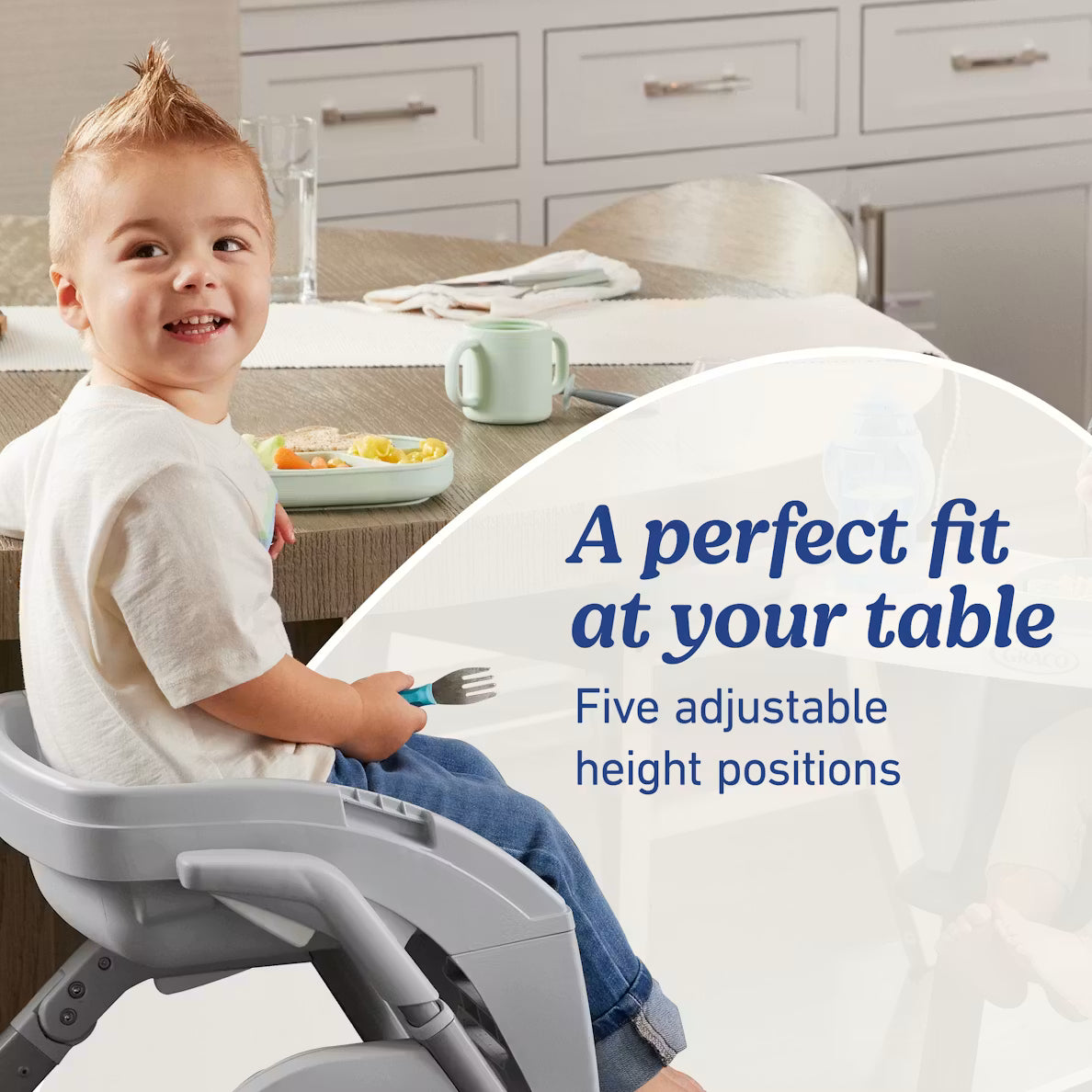 DuoDiner® DLX 6-in-1 Highchair Arlo (grey)