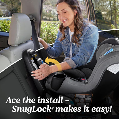 Graco EasyTurn 360 2-in-1 Convertible Car Seat, Solae Gray (New)