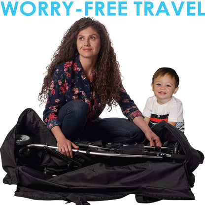 Stroller Travel Bag for Standard or Double/Dual Strollers