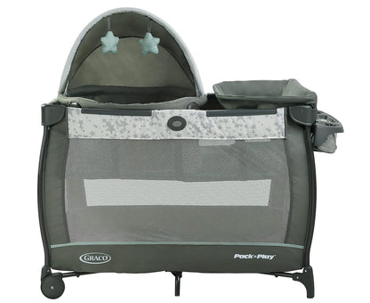 PaGraco Pack ’n Play Travel Dome Playard, Portable Bassinet with UV Canopy, Full‑Size Infant Bassinet, Diaper Changerck 'n Play® Travel Dome™ Playard in Oskar
