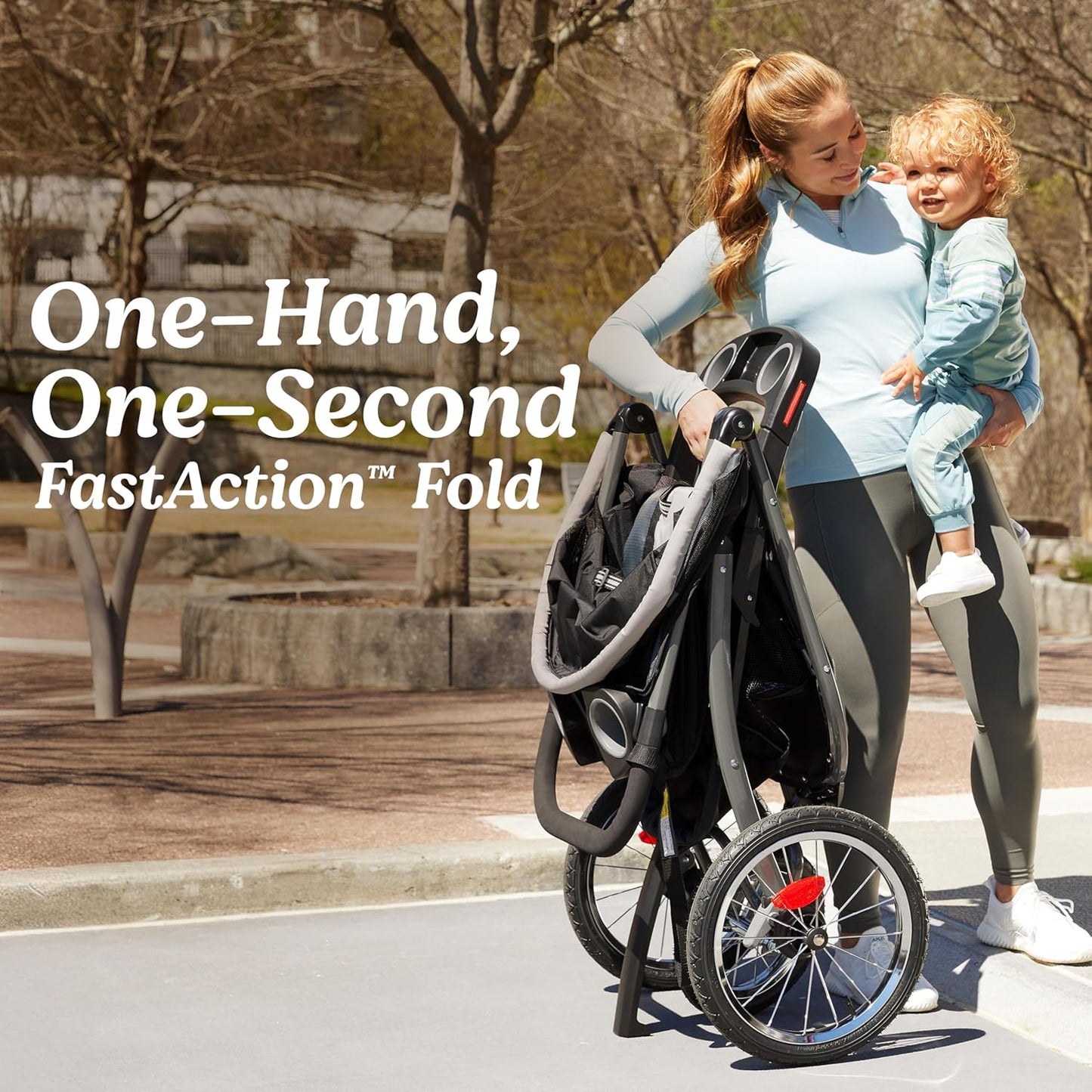 Graco FastAction Fold Jogger Travel System, Gotham