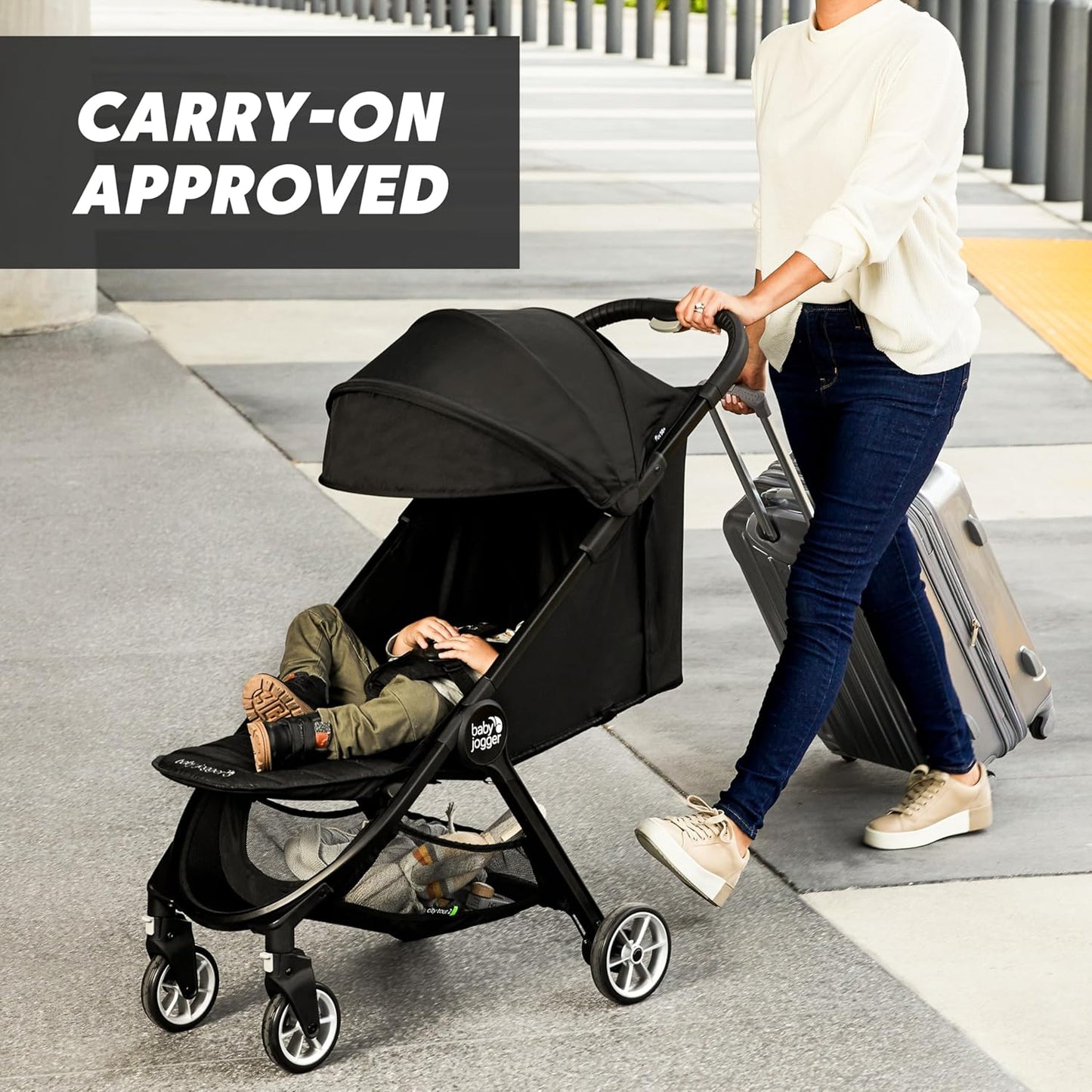 Baby Jogger City Tour 2 Ultra-Compact Carry-On Approved Travel Stroller