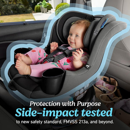 Graco EasyTurn 360 2-in-1 Convertible Car Seat, Cyran