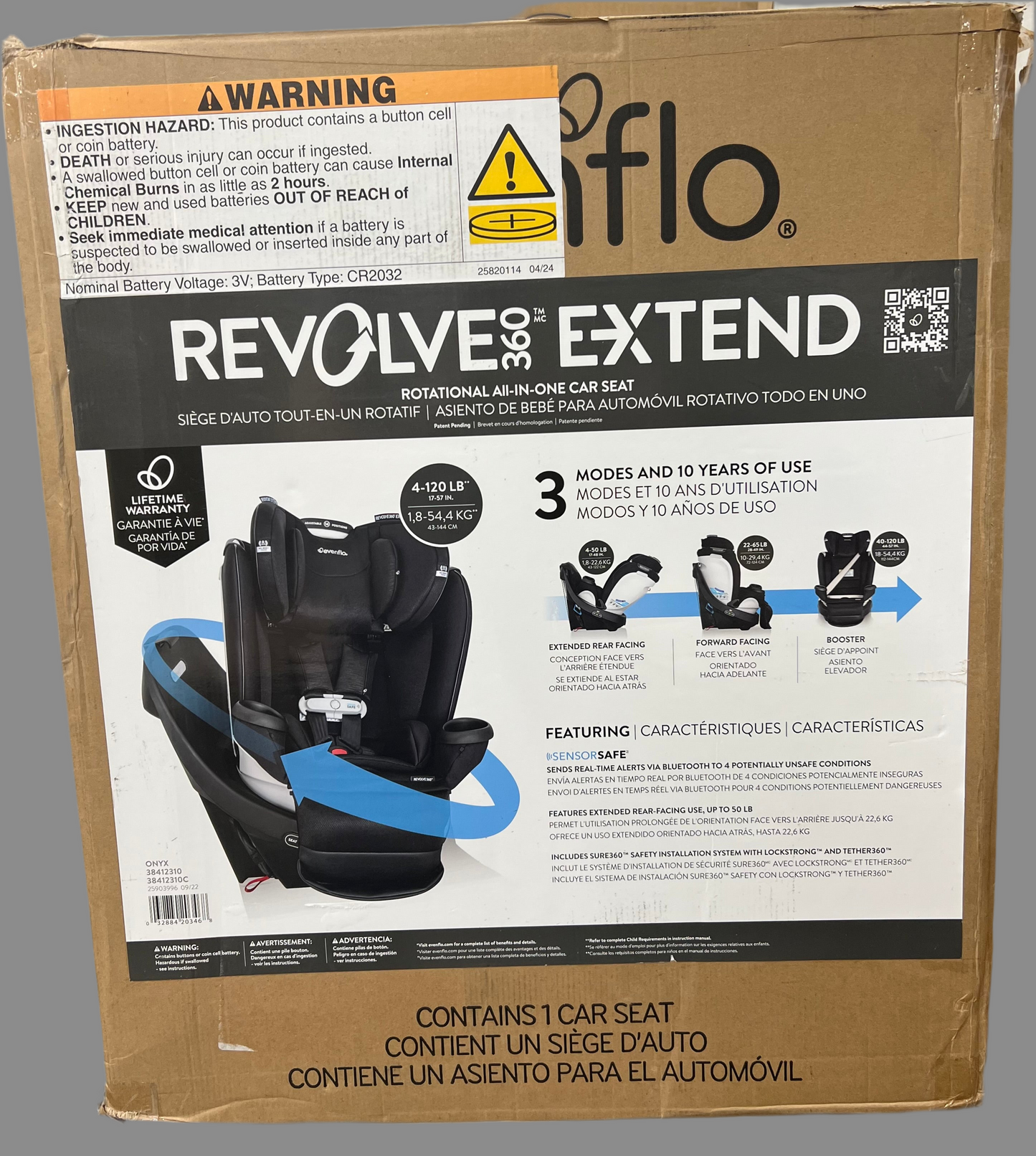 Evenflo Gold Revolve360 Extend (ONYX BLACK)