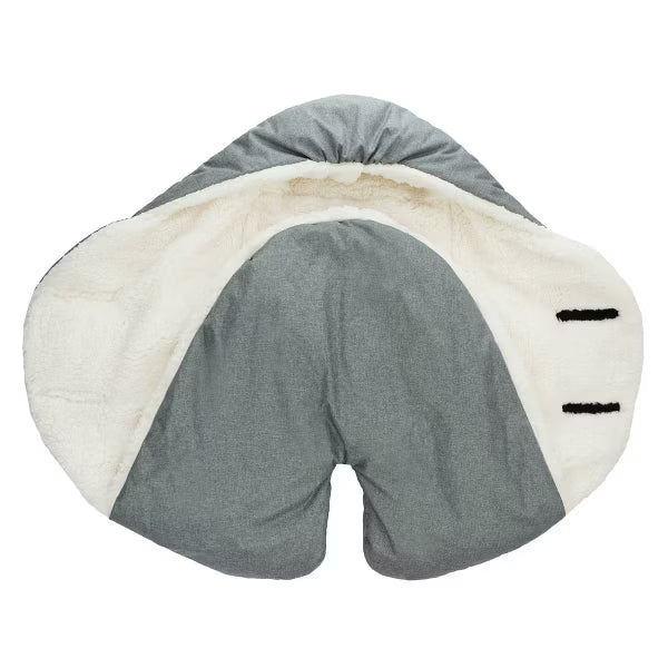 7AM Enfant Nido Cloud Blanket Wrap - Heather Gray - Small NEW