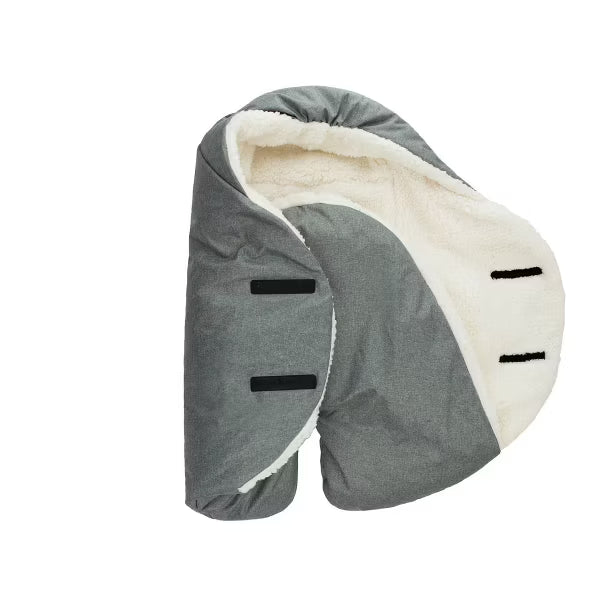 7AM Enfant Nido Cloud Blanket Wrap - Heather Gray - Small NEW