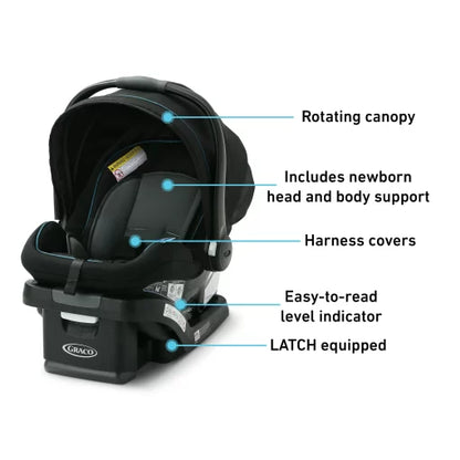 Graco SnugRide SnugLock 35 Infant Car Seat, Harleigh 2022