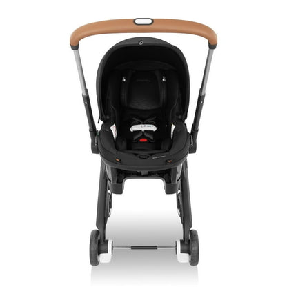 Evenflo Gold Shyft DualRide with Carryall Storage infant car seat and stroller combo (Onyx Black)
