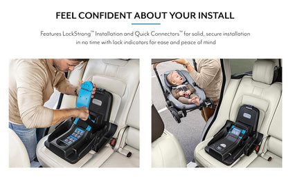 Evenflo Gold Shyft DualRide with Carryall Storage infant car seat and stroller combo (Onyx Black)