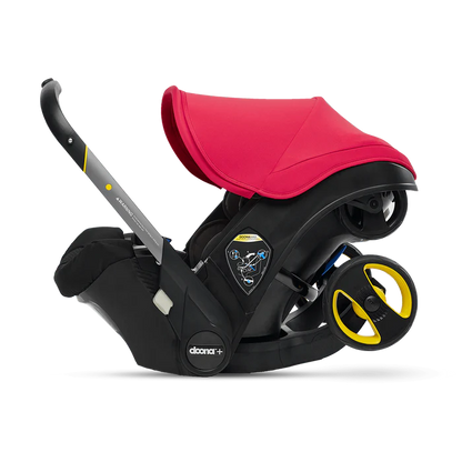 Doona Car Seat & Stroller, flame red - All-in-One Travel System (used)