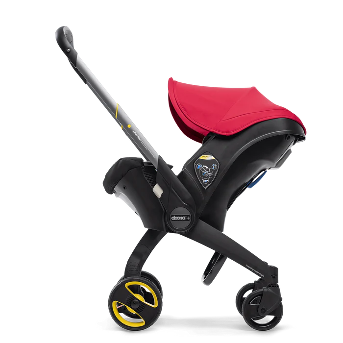 Doona Car Seat & Stroller, flame red - All-in-One Travel System (used)