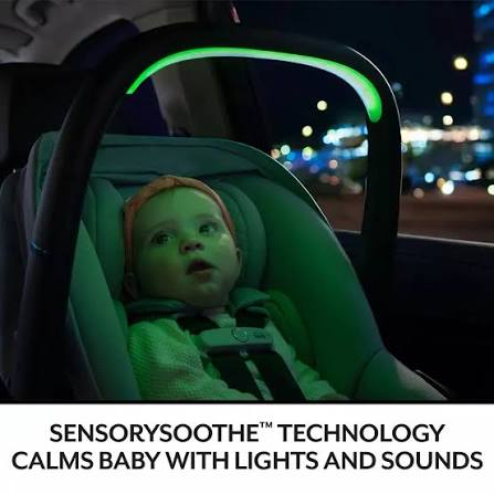 Evenflo Revolve180 LiteMax NXT Rotational Infant Car Seat with SensorySoothe - Jasper Black (new)