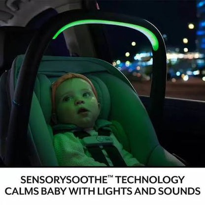 Evenflo Revolve180 LiteMax NXT Rotational Infant Car Seat with SensorySoothe - Jasper Black (new)